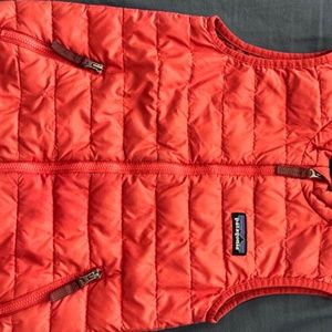4t Patagonia down vest red/orange